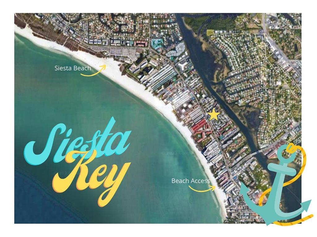 Siesta Key Escape Ground Floor Steps To Heated Pool And Free Trolley Lägenhet Exteriör bild